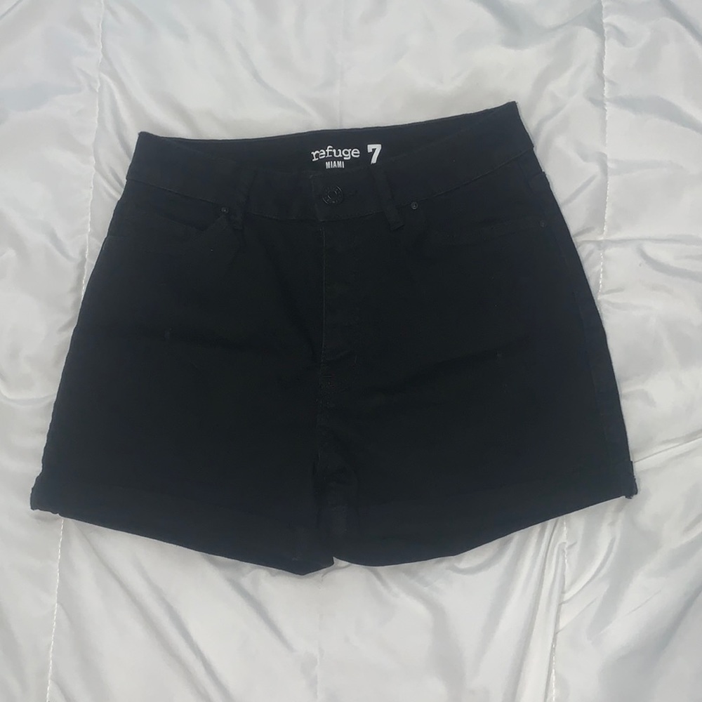Black jean shorts brand new